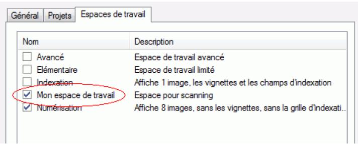 IRIS POWERSCAN 9.5 - Pour créer un nouvel espace de travail : - 1