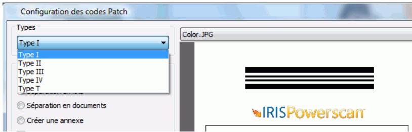 IRIS POWERSCAN 9.5 - Pour définir le mode d'utilisation d'un code patch - 1