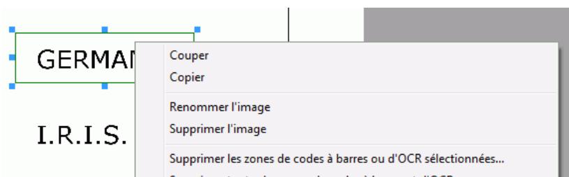 IRIS POWERSCAN 9.5 - Suppression de la zone OCR - 1