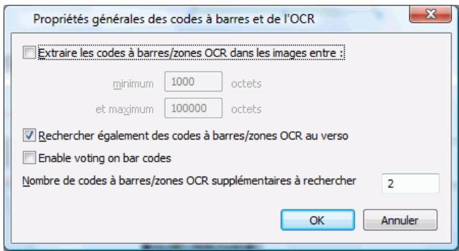 IRIS POWERSCAN 9.5 - Pour définir des propriétés générales des zones d'ocr et des codes à barres: - 1