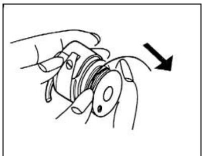YAMATA FY760 - Introduction du fil dans la capsule de la canette - 1