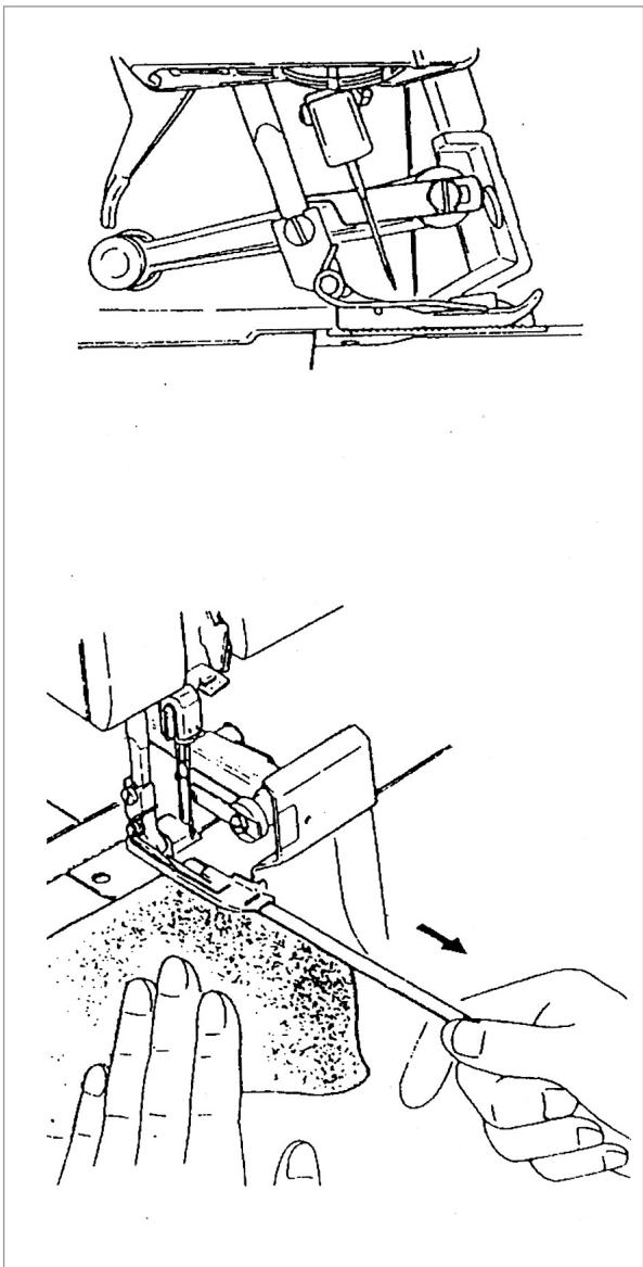 YAMATA SURJETEUSE MOD. FY14UAD - POSE D'UN ELASTIQUE - 3