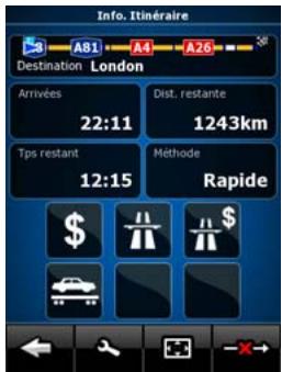 NAV N GO IGO 8 - Écran informations sur l'itinéraire - 4