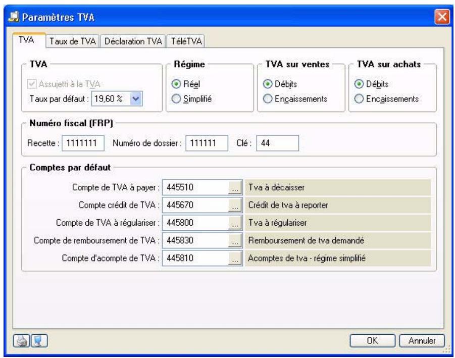 CIEL COMPTA EVOLUTION V14 - Paramètres TVA - 2