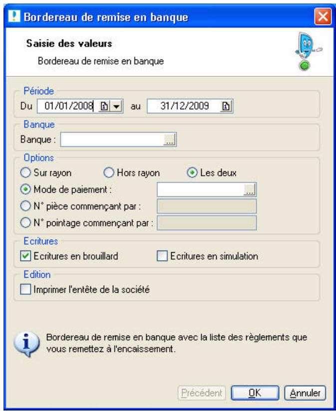 CIEL COMPTA EVOLUTION V14 - Bordereau de remise en banque - 1
