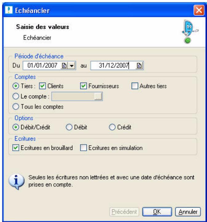 CIEL COMPTA EVOLUTION V14 - Echéancier - 1