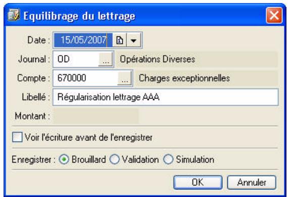 CIEL COMPTA EVOLUTION V14 - Equilibrer les écritures à letterr dont le solde est différent de zéro - 1