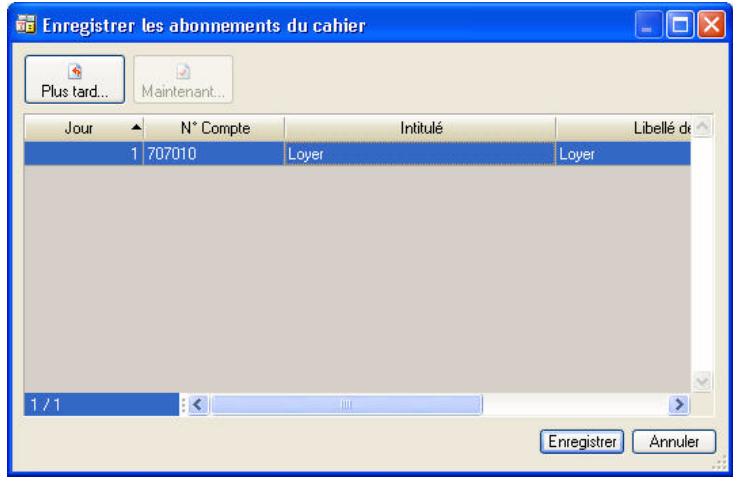 CIEL COMPTA EVOLUTION V14 - Enregistrer les abonnements d'un cahier - 2