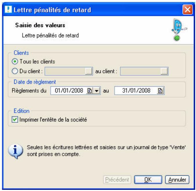 CIEL COMPTA V14 - Lettre de pénalités de retard - 1