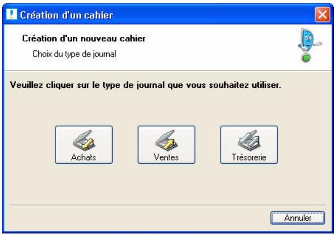 CIEL COMPTA V14 - Choix du type de cahier - 1