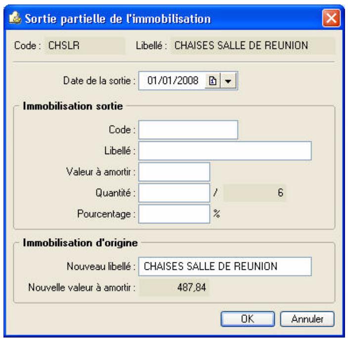 CIEL COMPTA V14 - Cession partielle d'une immobilisation - 1
