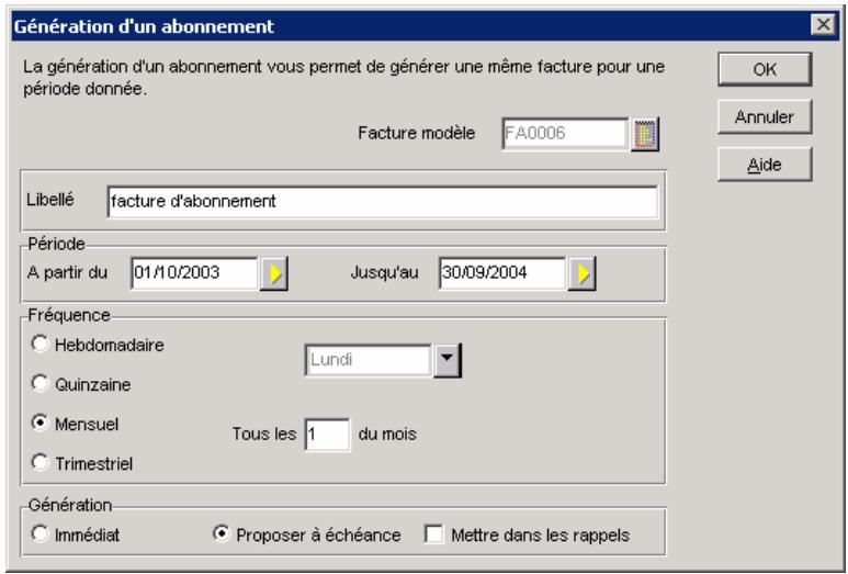 CIEL GESTION COMMERCIALE 11 - Gestion d'abonnements (uniquement valable pour la version Evolution) - 1