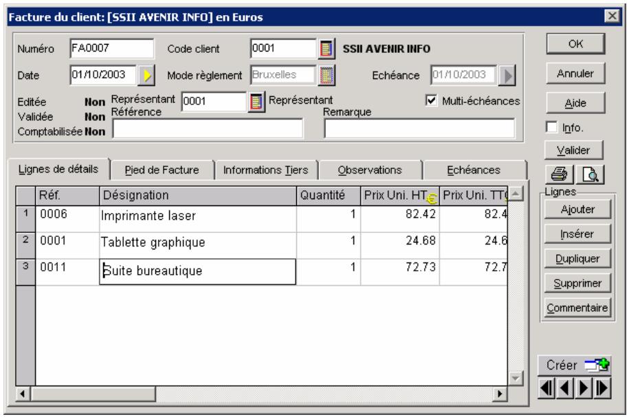 CIEL GESTION COMMERCIALE 11 - - Ventes - gestion multi échéances (uniquement valable pour la version Evolution) - 1