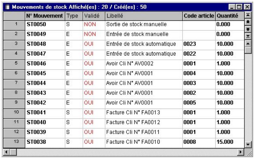 CIEL GESTION COMMERCIALE 11 - Les mouvements de stock - 2