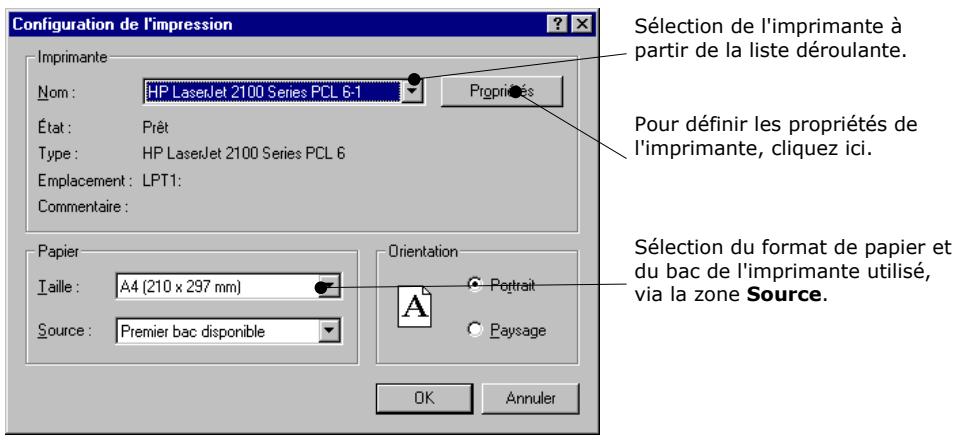 CIEL POINT DE VENTE 6 - Configuration de l'impression - 1