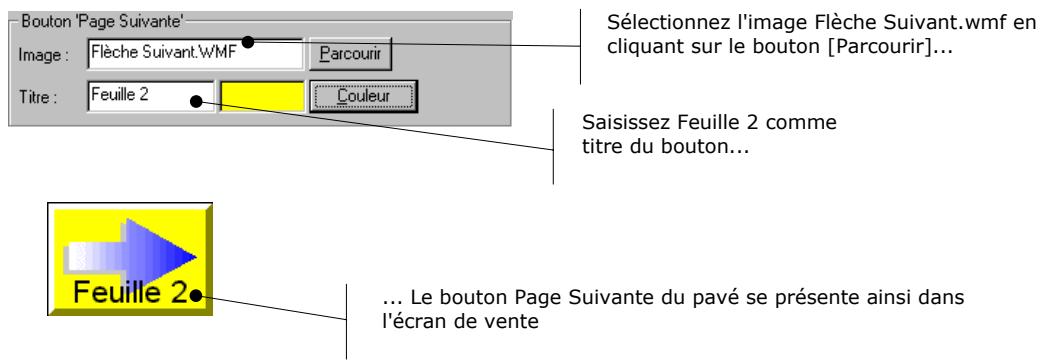CIEL POINT DE VENTE 6 - Prenons un exemple de bouton Suivant dans le Raccourci 1 - 1