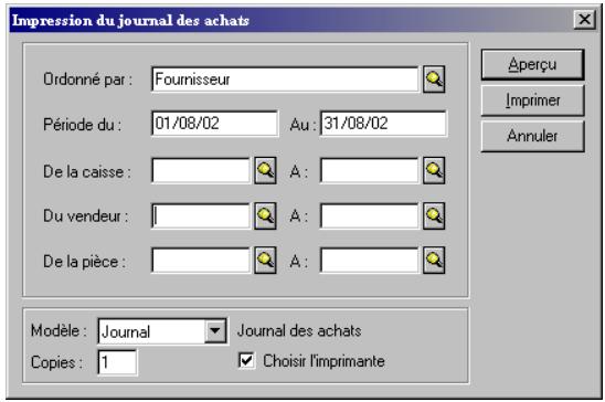 CIEL POINT DE VENTE 6 - JOURNAL DES ACHATS - 1