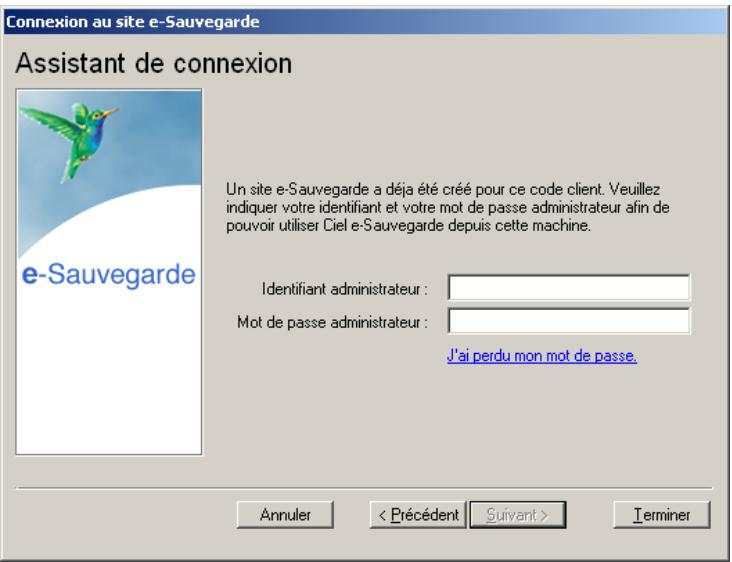 CIEL POINT DE VENTE 6 - Connector un autre logiciel Ciel au site e-Sauvegarde à partir d'un autre ordinateur... - 1