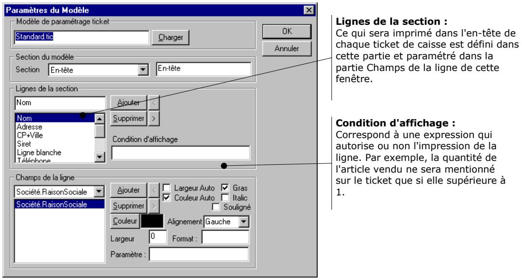 CIEL POINT DE VENTE 6 - CONFIGURATION DU TICKET - 1