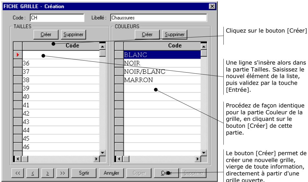 CIEL POINT DE VENTE 6 - Créer une grille de taille / couleur - 2
