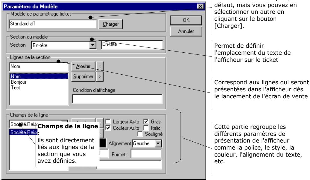 CIEL POINT DE VENTE 6 - CONFIGURATION DE L'AFFICHEUR - 1