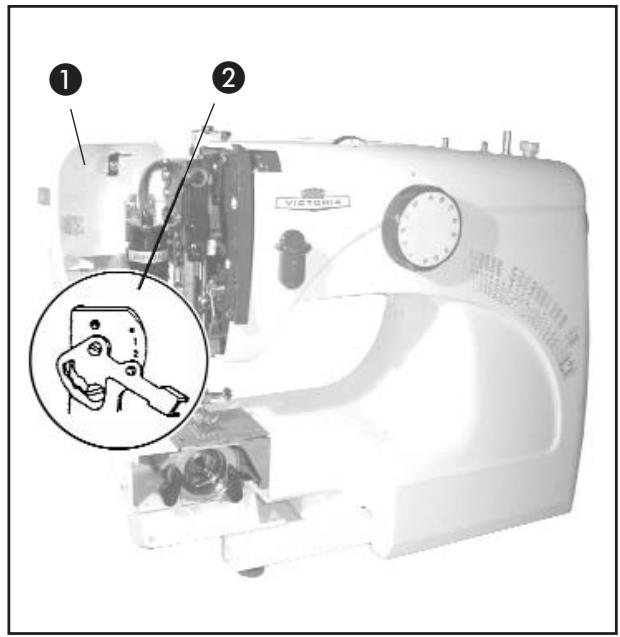 EBENCH E-2073 - b) Spanning van de onderdraad instellen - 1