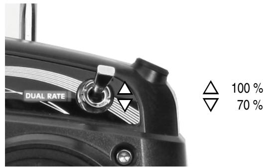 GRAUPNER MX-10 - Servo travel „Dual Rate“ - 1
