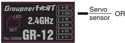 GRAUPNER MX-10 - Servo socket 5: "SERVO" or "SENSOR" - 1