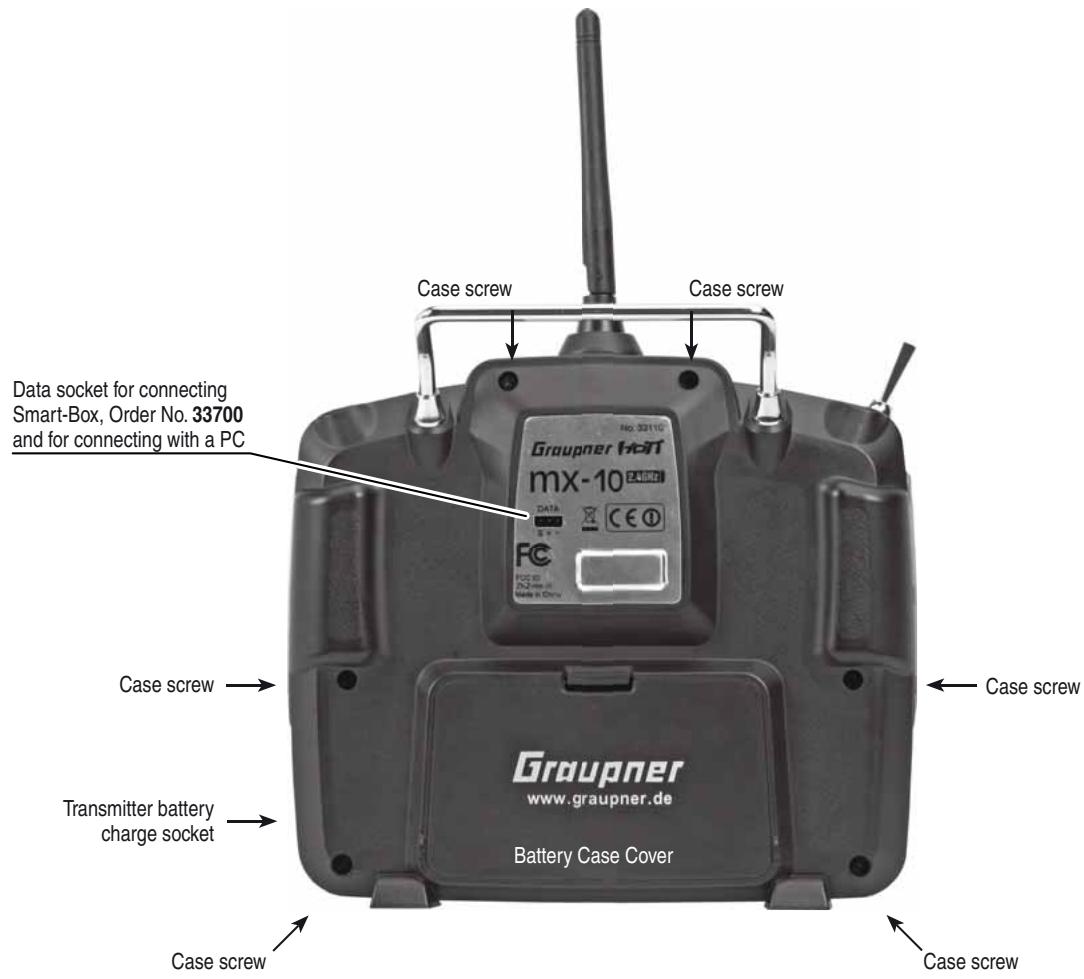 GRAUPNER MX-10 - Attaching the transmitter neckstrap - 2