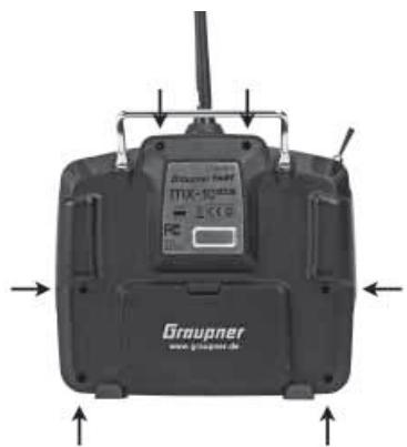 GRAUPNER MX-10 - Opening the transmitter case - 1
