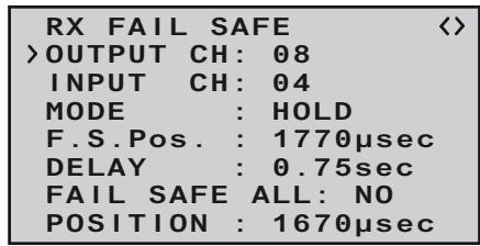 GRAUPNER MX-10 - FAIL SAFE ALL (global fail-safe setting) - 5