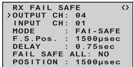 GRAUPNER MX-10 - FAIL SAFE ALL (global fail-safe setting) - 7