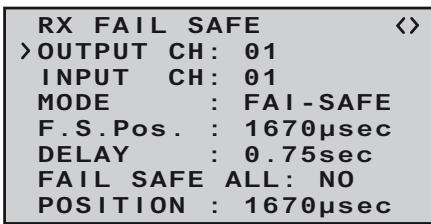 GRAUPNER MX-10 - FAIL SAFE ALL (global fail-safe setting) - 2