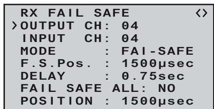 GRAUPNER MX-10 - FAIL SAFE ALL (global fail-safe setting) - 6