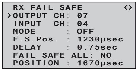 GRAUPNER MX-10 - FAIL SAFE ALL (global fail-safe setting) - 4