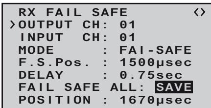 GRAUPNER MX-10 - FAIL SAFE ALL (global fail-safe setting) - 1