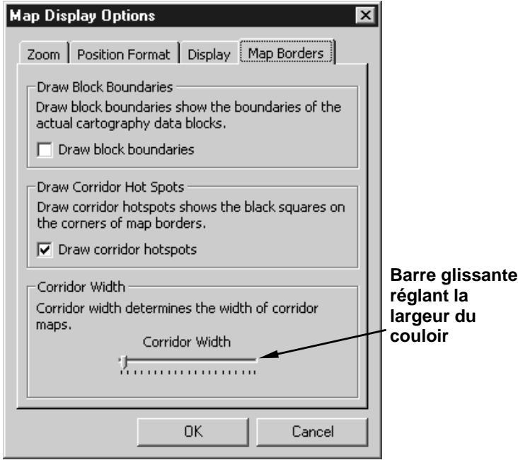 EAGLE MAPCREATE 6 - Cliquez sur Map Display Options pour ouvrir la boîte de dialogue des Options d'Affichage de la Carte. - 1