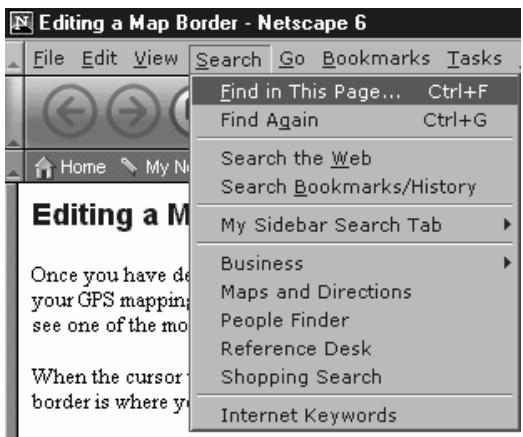 EAGLE MAPCREATE 6 - Avec le Navigateur Netscape 6 : - 1