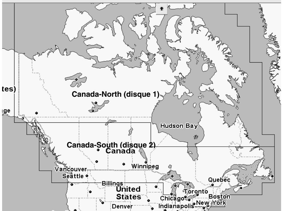 EAGLE MAPCREATE CANADA 6.3 - Couverture Cartographique des CDs - 1