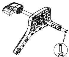 PANASONIC TX32E200E - Assembling the pedestal - 1
