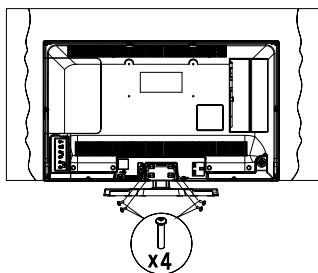 PANASONIC TX32E200E - Montaje del pedestal - 3