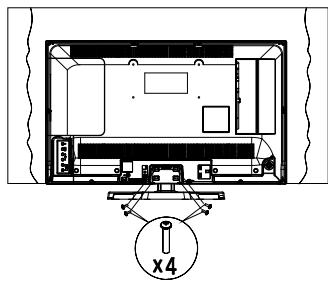 PANASONIC TX32E200E - Montar o pedestal - 3