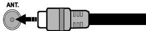 PANASONIC TX32E200E - Conexión de la Antena - 1
