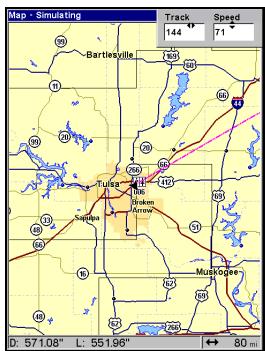 EAGLE SEACHARTER 642CDF IGPS - Pour acceder au Simulateur GPS: - 3