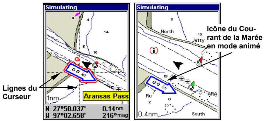 EAGLE SEACHARTER 642CDF IGPS - Pour visualiser les informations sur le Courant de la Marée: - 1