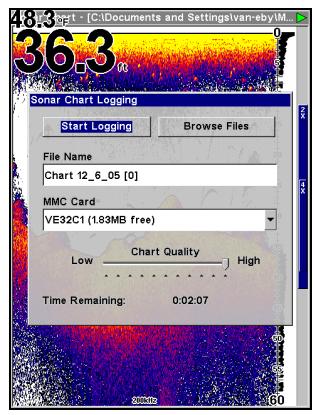 EAGLE SEACHARTER 642CDF IGPS - Enregistrer les Données Graphiques du Sondeur - 2