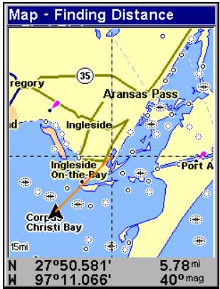 EAGLE SEACHARTER 642CDF IGPS - Distance Séparant Notre Position Actuelle d'une Autre Position - 1