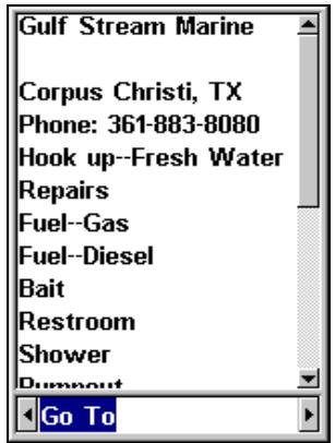 EAGLE SEACHARTER 642CDF IGPS - Pour visualiser les Informations sur les Services Portuaires: - 2