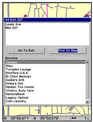 EAGLE SEACHARTER 642CDF IGPS - Rechner des Sorties d'Autoroutes - 6