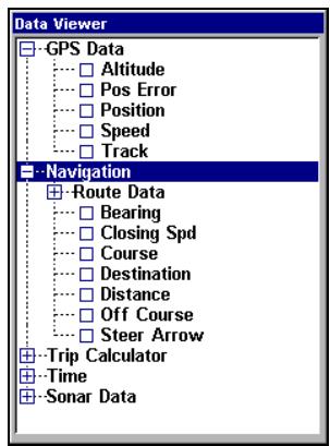 EAGLE SEACHARTER 642CDF IGPS - Pour changer les informations affichées à votre écran: - 2